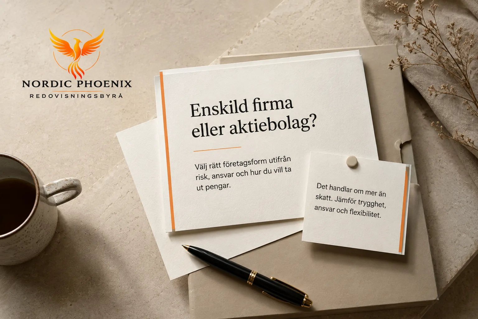 مقایسه enskild firma و aktiebolag